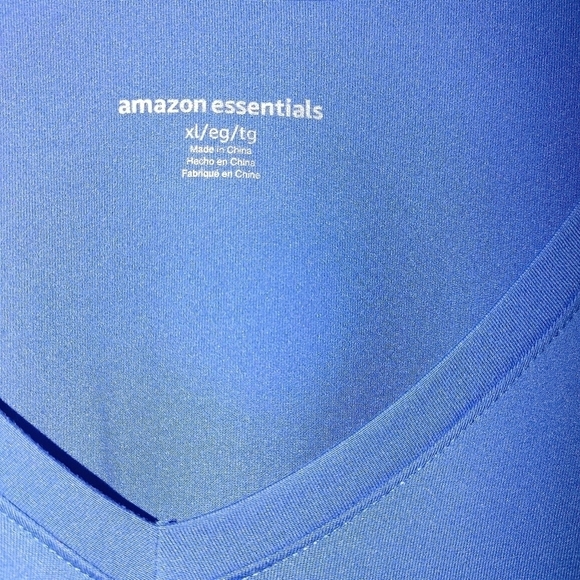 NWOT Amazon Essentials XL Blue Tee - Picture 3 of 7